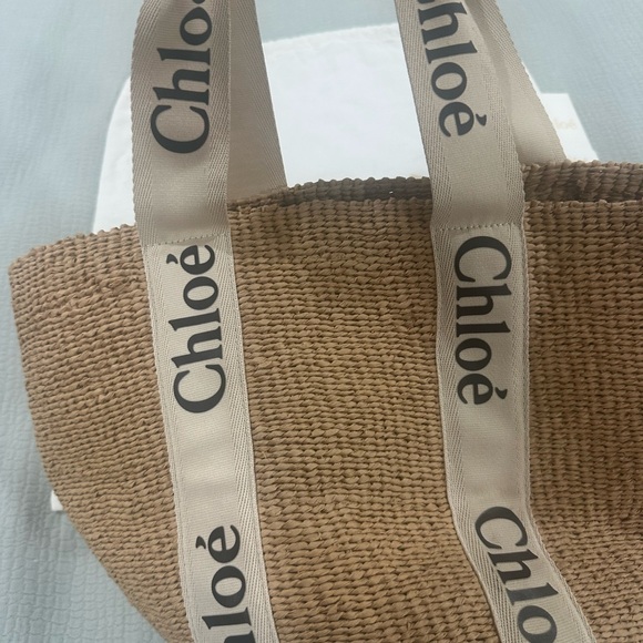 Chloe x Mifuko Woody Large raffia tote - Picture 11 of 12
